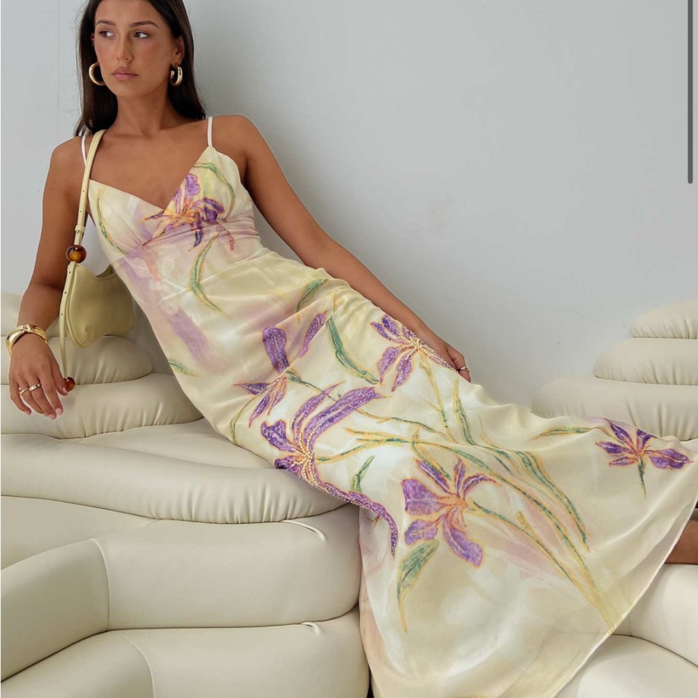 Princess Polly Isakaia beaded maxi dress